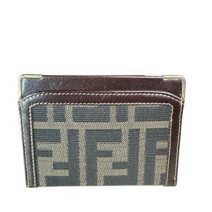 Fendi Brown and Black Wallet
